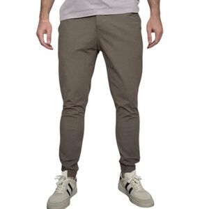 Cuts Clothing Men’s AO Jogger Pant Slim Fit Light Brown Size Medium